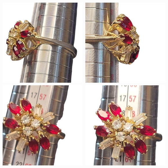 Vintage Cocktail Ring Size 9 - Picture 13 of 16